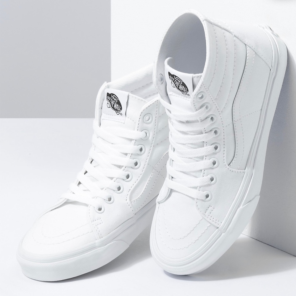white high top vans